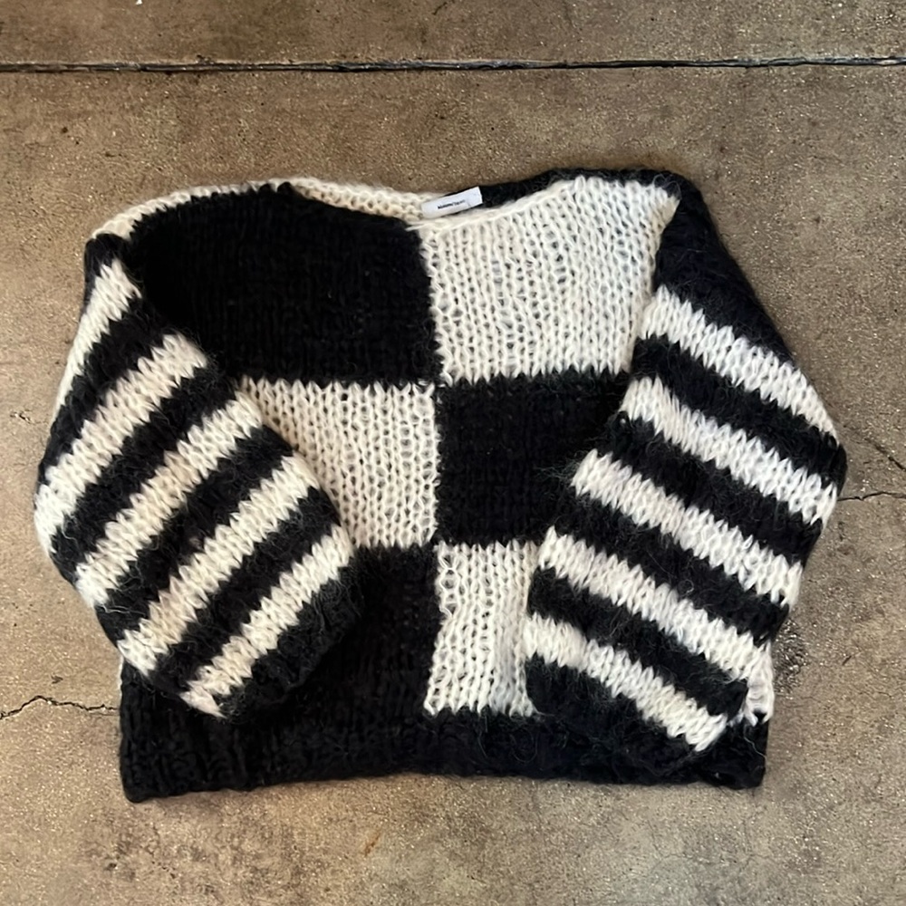 Maiami x Madewell checker big sweater